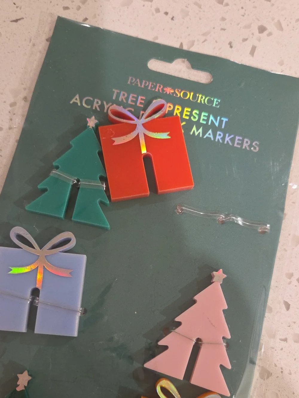 NWT The Paper Source Tree And Present Acrylic Drink Markers